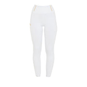 EQUESTRO Leggins Da Equitazione Donna Full Grip ETW00047 WHITE EQUESTRO 