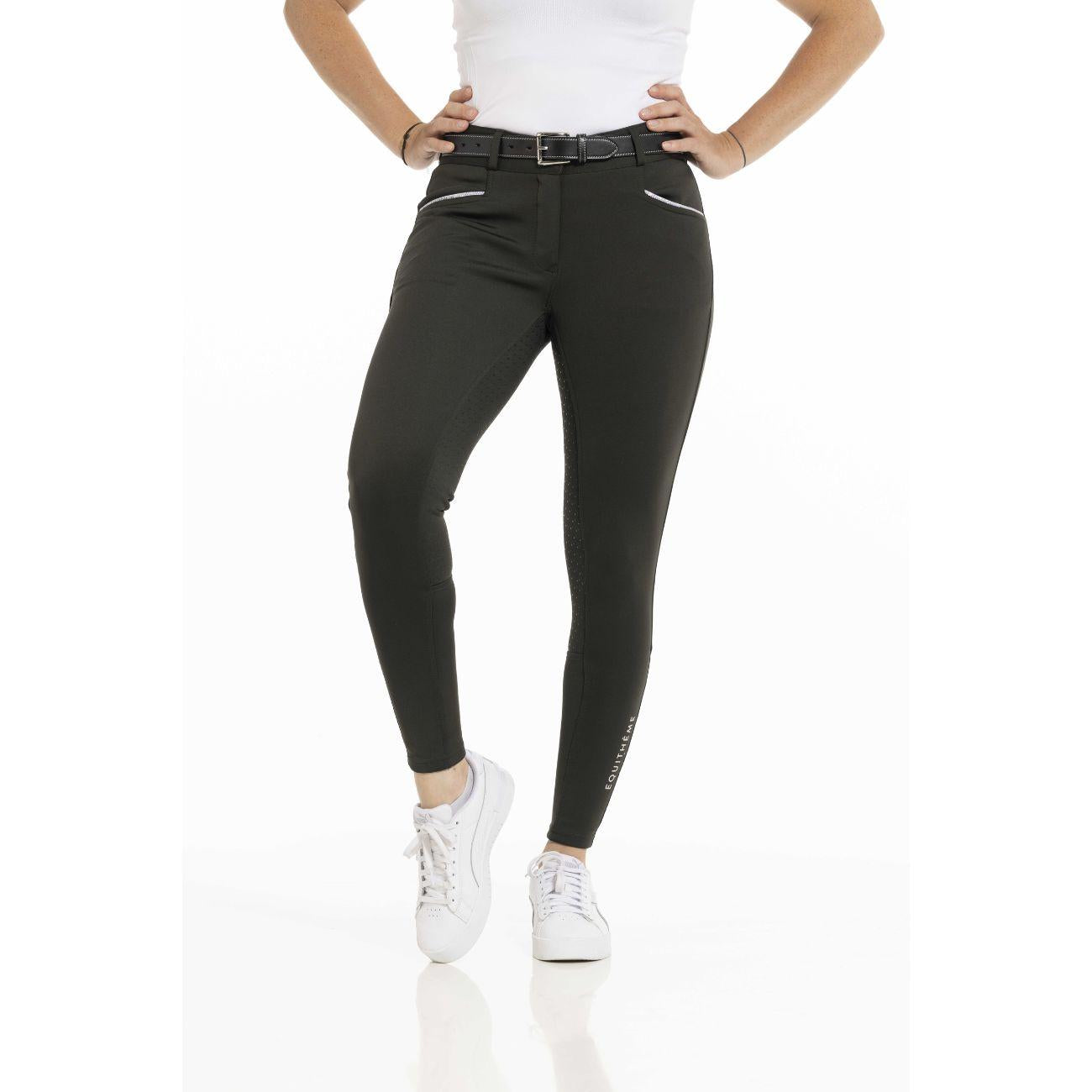 Pantaloni Da Donna Claudine Equitheme Verde 979788 DARK GREEN EQUITHEME 