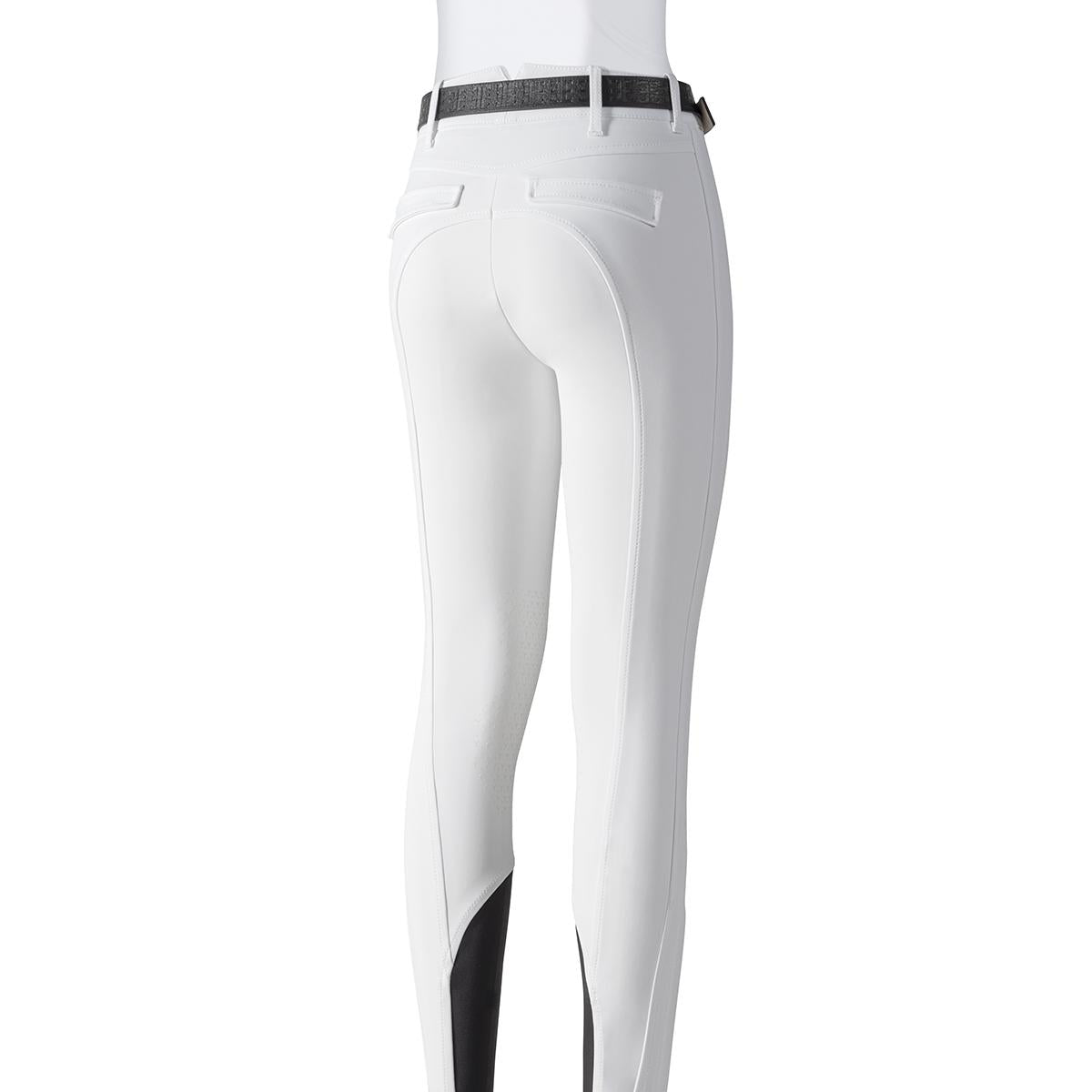 PANTALONE DONNA GRIP AL GINOCCHIO A VITA ALTA ETTIEKH 31EQ-EW023PN09057 001BIANCO EQUILINE 