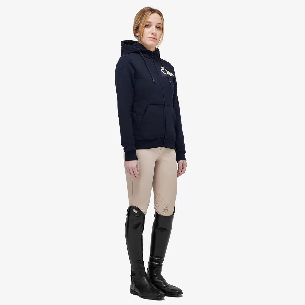 FELPA BAMBINA IN PIQUÉ CON LOGO TEAM CAVALLERIA TOSCANA 30CT-FEA011CO079 7901 NAVY CAVALLERIA TOSCANA 