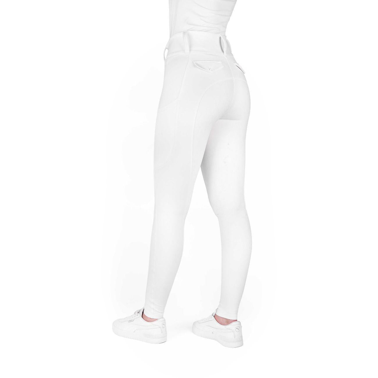 Leggings Da Donna Alizé Bianco 979167 WHITE EQUITHEME 