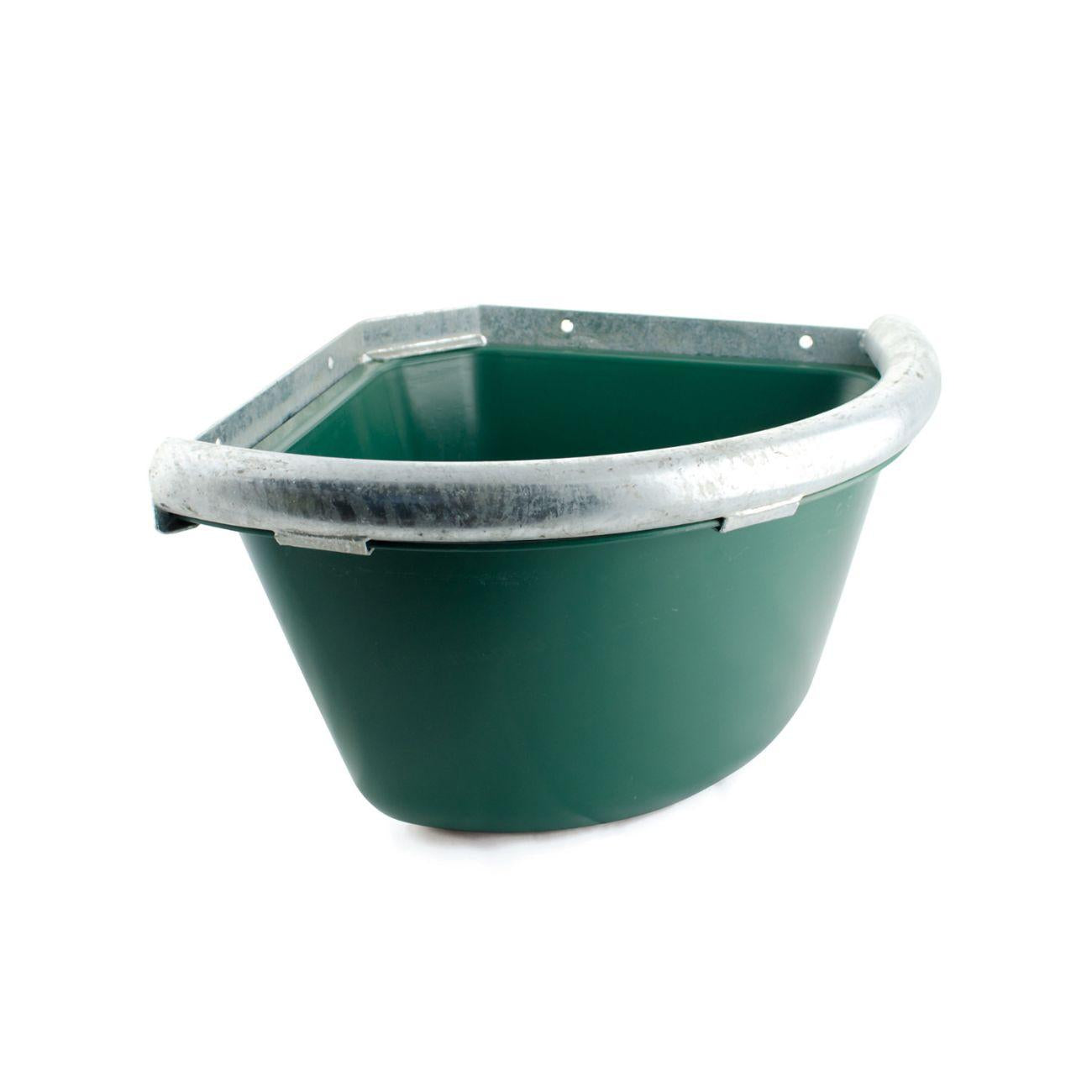 Mangiatoia Angolare In Plastica Con Bordo In Ferro Amahorse VA00040 VERDE AMAHORSE 