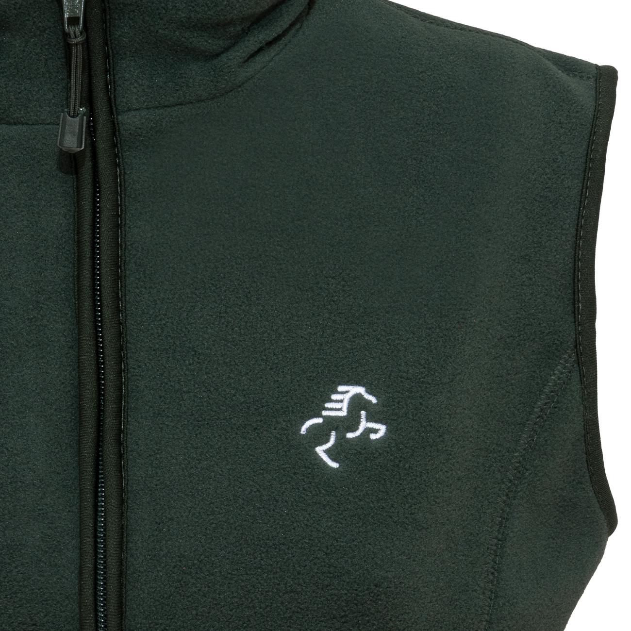 GILET IN MICROPILE DONNA FULL ZIP 09EH-906 FOREST GREEN EQUINE HORSE 