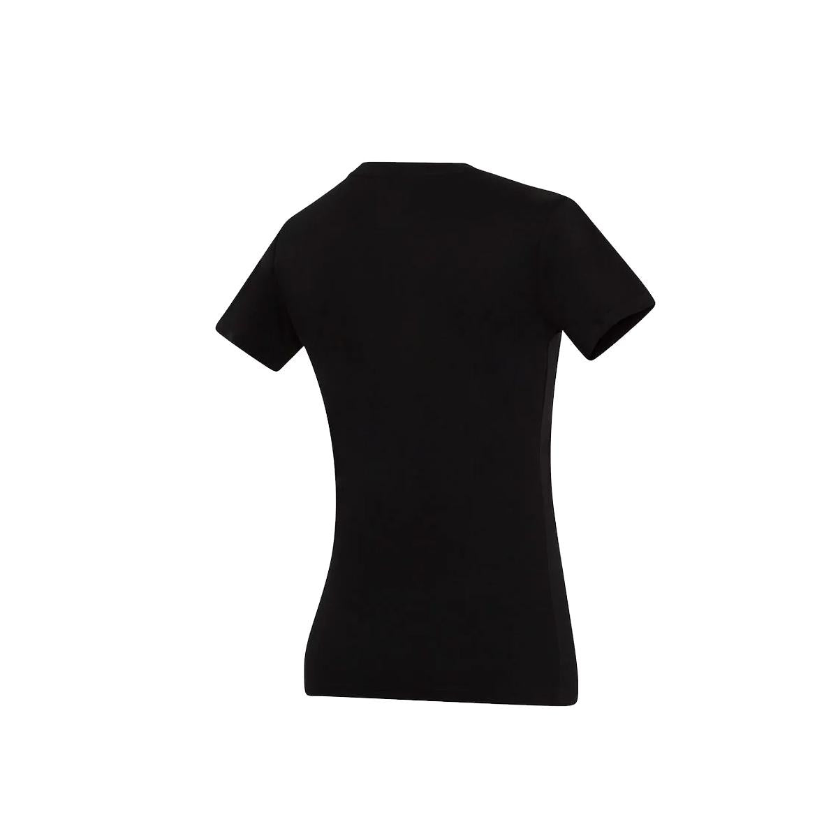 T-SHIRT DONNA MANICA CORTA COLLO A V MOD.AUXANE 30SS-AUXANE BLACK SAMSHIELD 