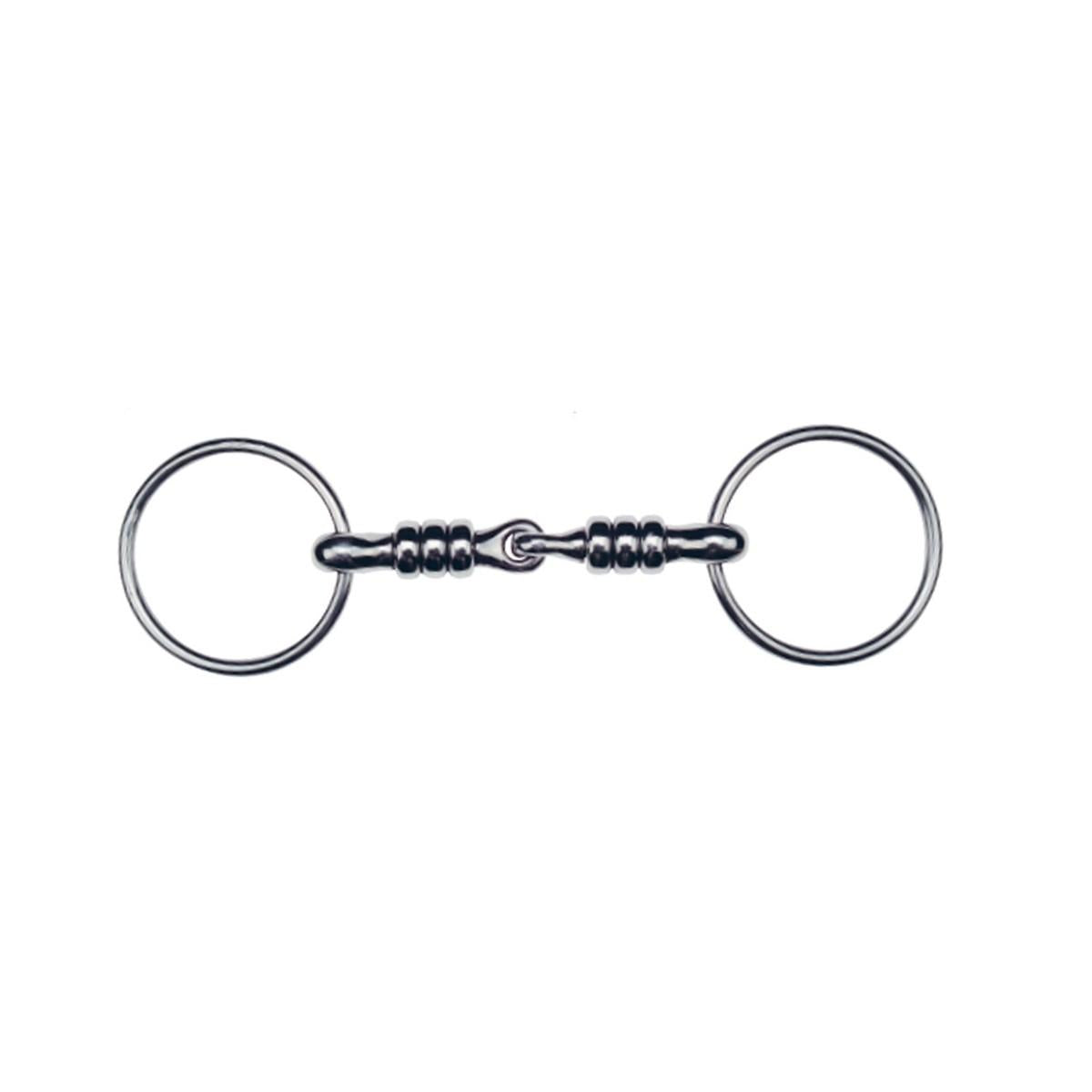 Filetto Ad Anelli Spezzato In 2 Con Canna Con Rulli Feeling 09EK-600275 INOX FEELING 