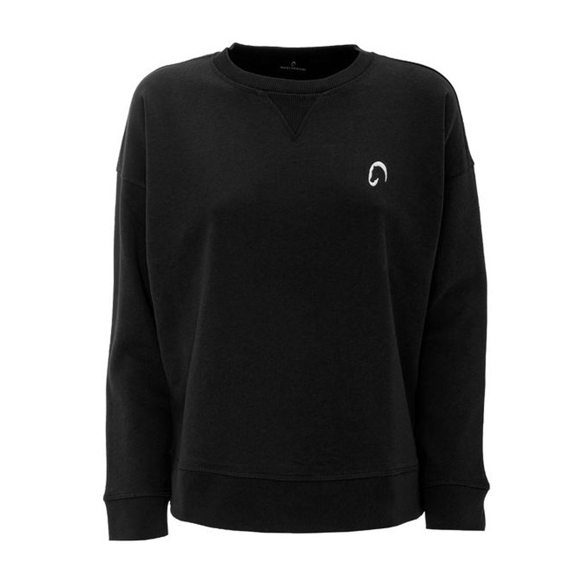 Felpa Da Donna Girocollo Loose Mascheroni Nero MASCHERONI-NS420 BLACK MASCHERONI SELLERIA 