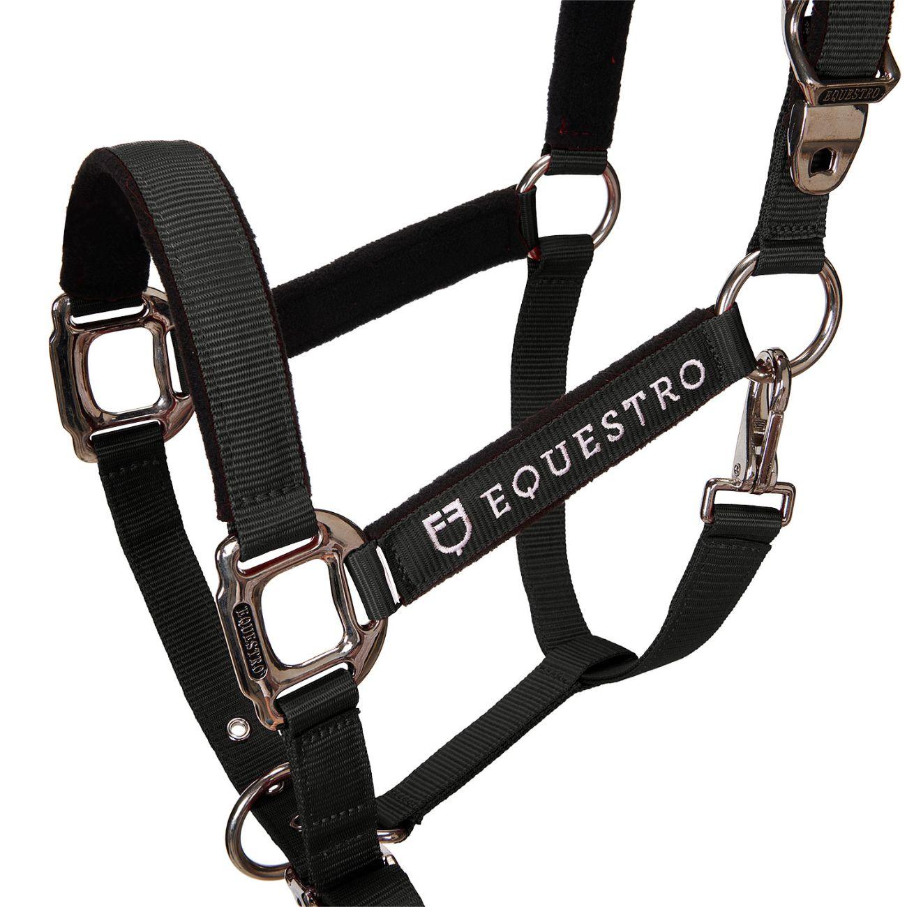 Capezza  Con Lunghina Modello Shiny Fittings CA0032 BLACK EQUESTRO 