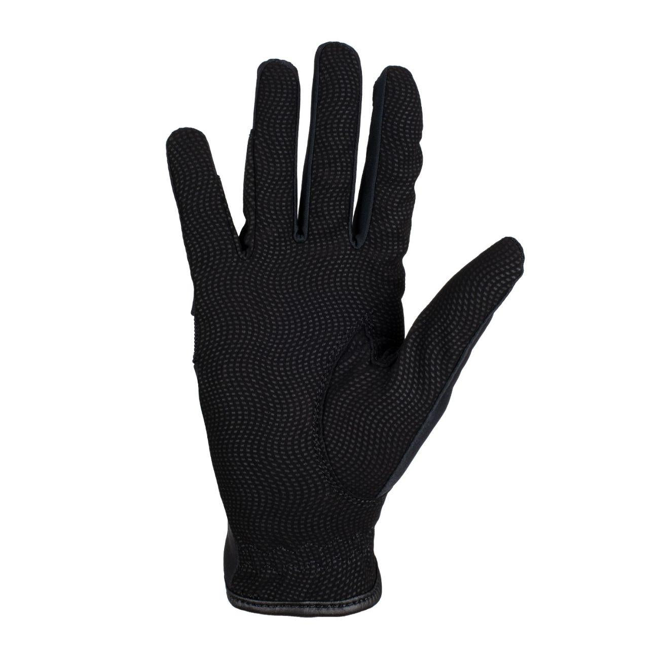 Guanti In Tessuto Tecnico Con Logo Equestro ETU03017 BLACK/WHITE ROECKL 