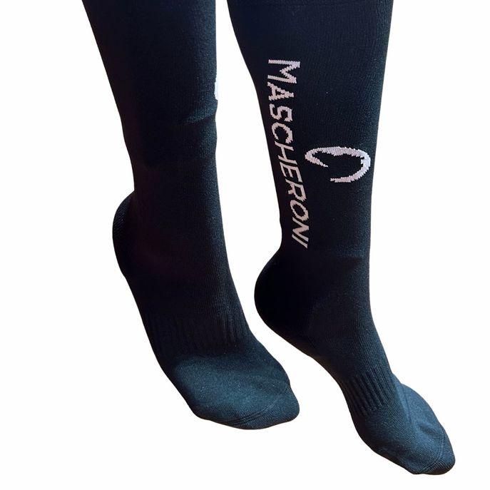 Calza Tecnica Con Logo Mascheroni 09MACALZE VERDE MASCHERONI SELLERIA 