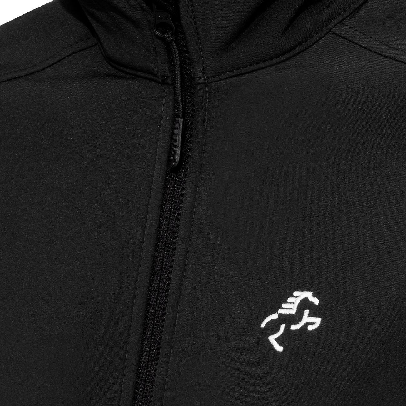 SOFTSHELL DONNA FULL ZIP 09EH-K400 BLACK EQUINE HORSE 