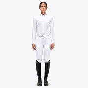 POLO DA CONCORSO DONNA MANICA LUNGA CAVALLERIA TOSCANA 30CT-CAD233JE022 0001 WHITE CAVALLERIA TOSCANA