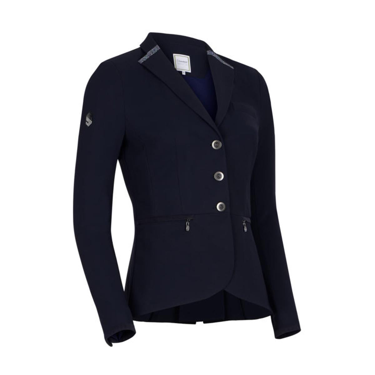 GIACCA DA CONCORSO DONNA MOD. VICTORINE SATIN SAMSHIELD 09SS-JCKT NAVY CRYSTAL SAMSHIELD
