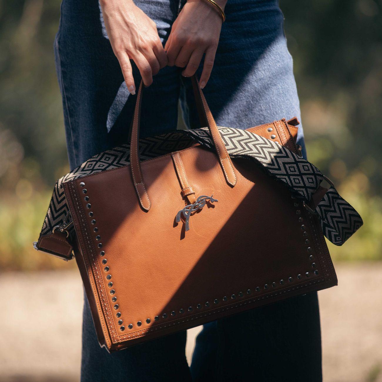 Borsa In Pelle Naily Romane Penelope 936231 COGNAC PENELOPE 