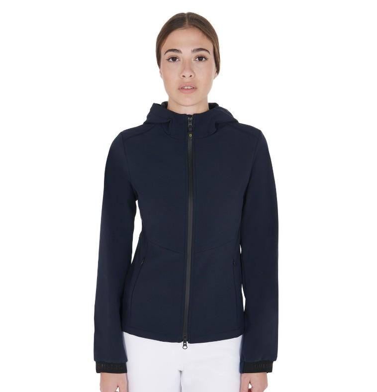 Softshell donna full zip Equestro 09AMA-ETW00059 NAVY EQUESTRO 