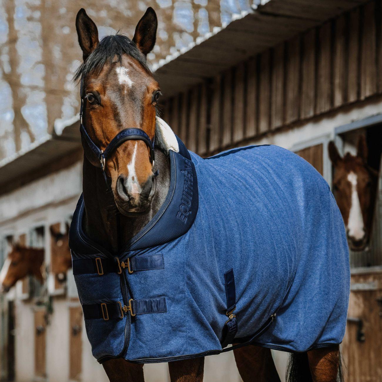 Coperta Di Pile Eqitheme 400586 NAVY BLUE EQUITHEME 