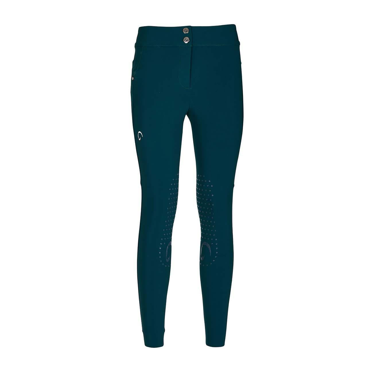 PANTALONE DA EQUITAZIONE DONNA VITA ALTA CON GRIP 09MA-02VENEZIA 313VERDE MASCHERONI SELLERIA