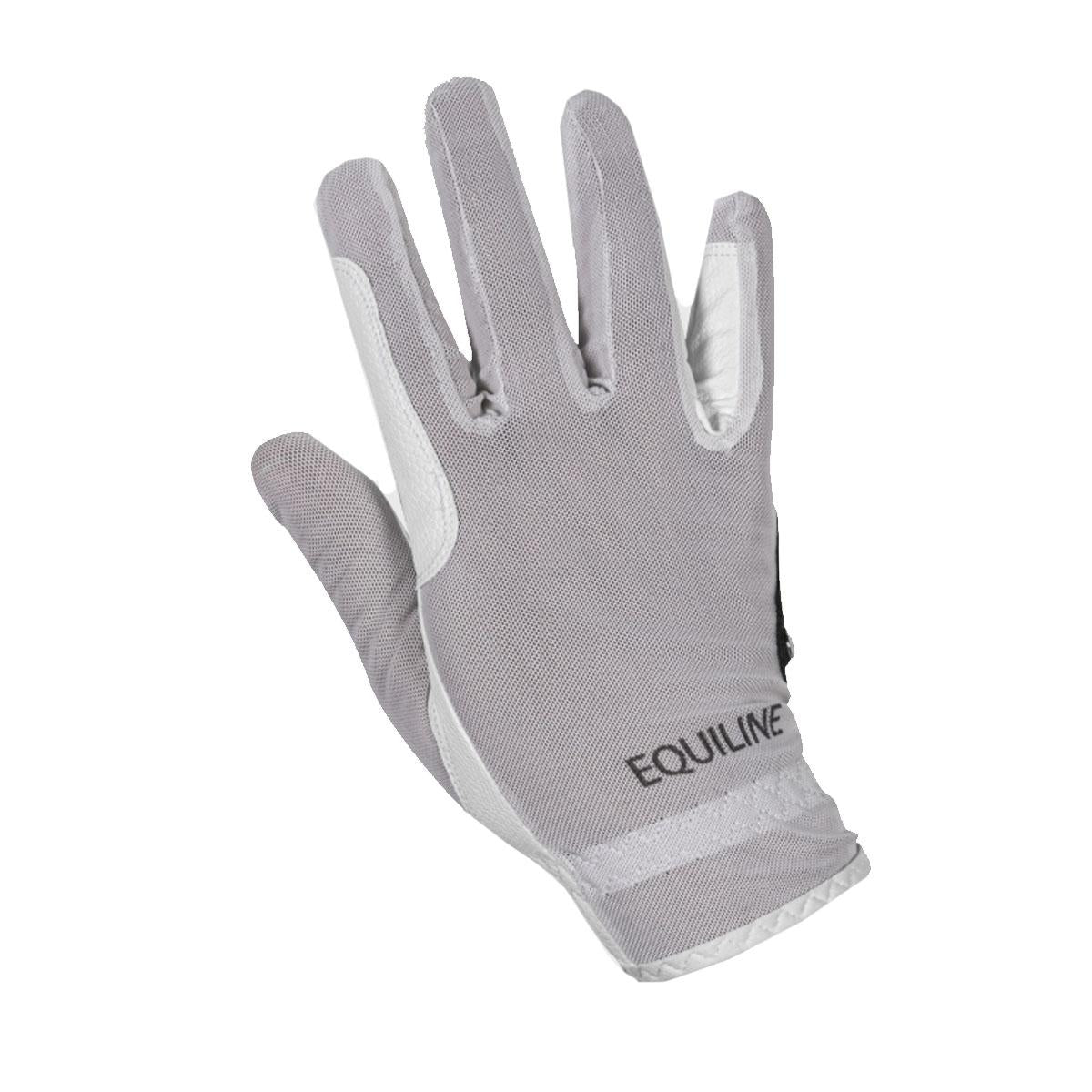 GUANTI ESTIVI UNISEX 30EQ-EC018PT11235 0001BIANCO EQUILINE
