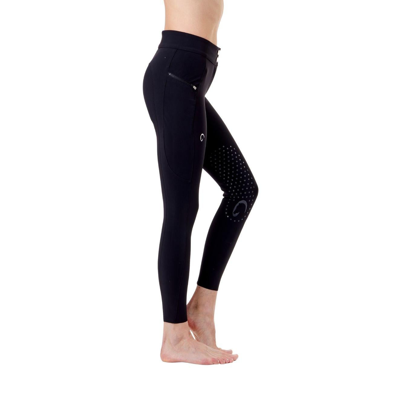 Pantalone Da Donna  Half Grip Venezia Mascheroni Nero 09MA-02VENEZIA 036NERO MASCHERONI SELLERIA 
