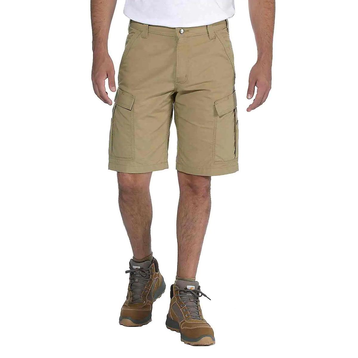 PANTALONCINI DA LAVORO CARGO RIPSTOP FORCE 30CA-103543 DARK KHAKI CARHARTT