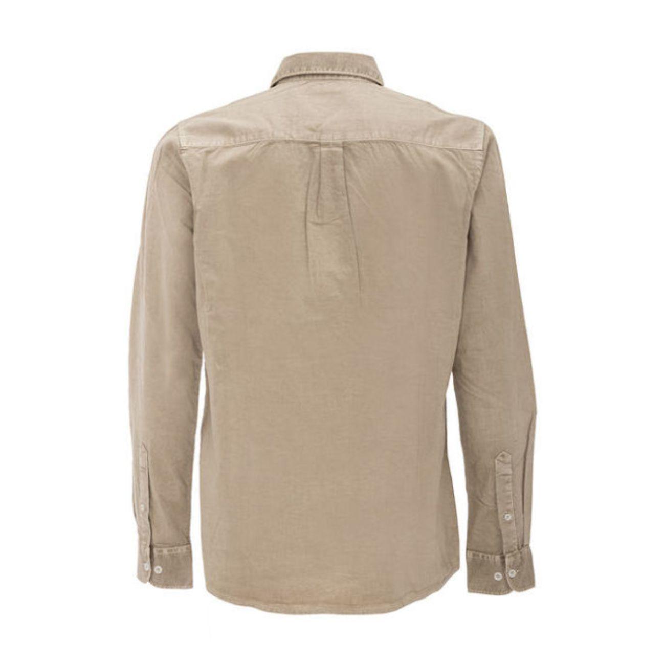 Camicia Di Cotone Da Uomo Mascheroni Beige MASCHERONI-NS502 LINENSAND MASCHERONI SELLERIA 