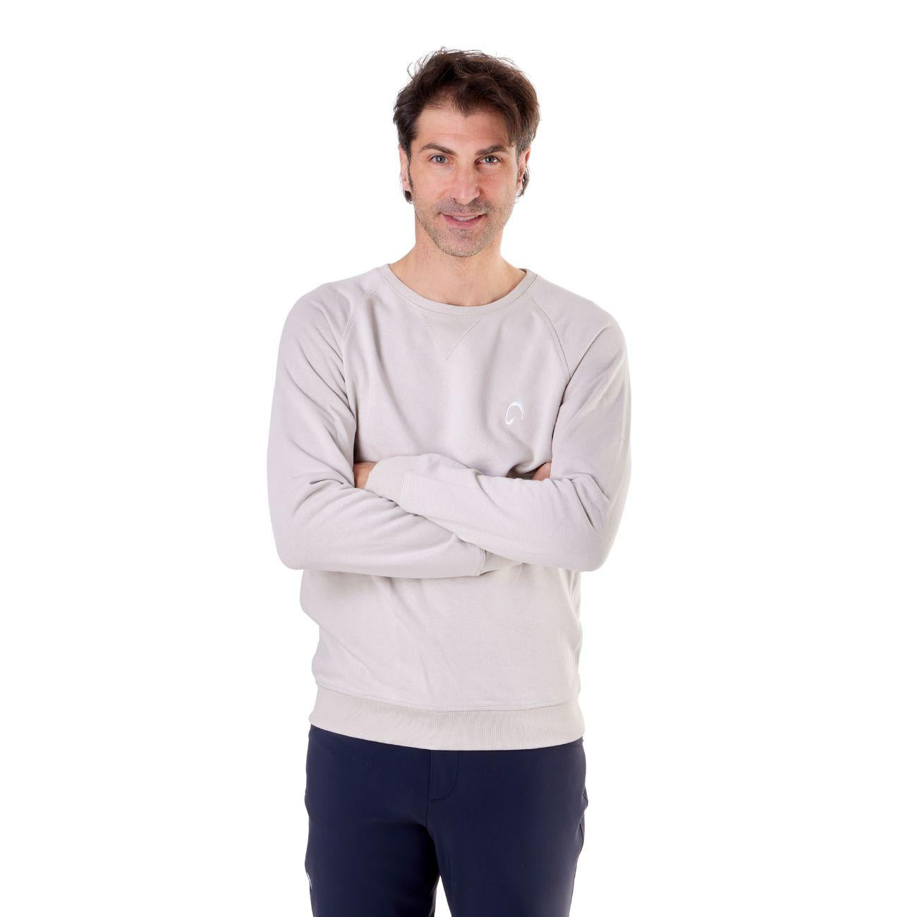 Felpa Da Uomo Girocollo Mascheroni Beige MASCHERONI-K480 CLAY MASCHERONI SELLERIA 