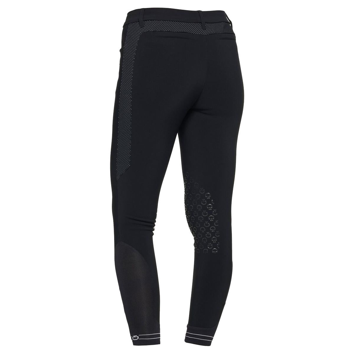PANTALONE DA EQUITAZIONE DONNA CON GRIP TRAFORATO JERSEY 09CT-PAD167JE010 7001BLU ANTRACITE CAVALLERIA TOSCANA 