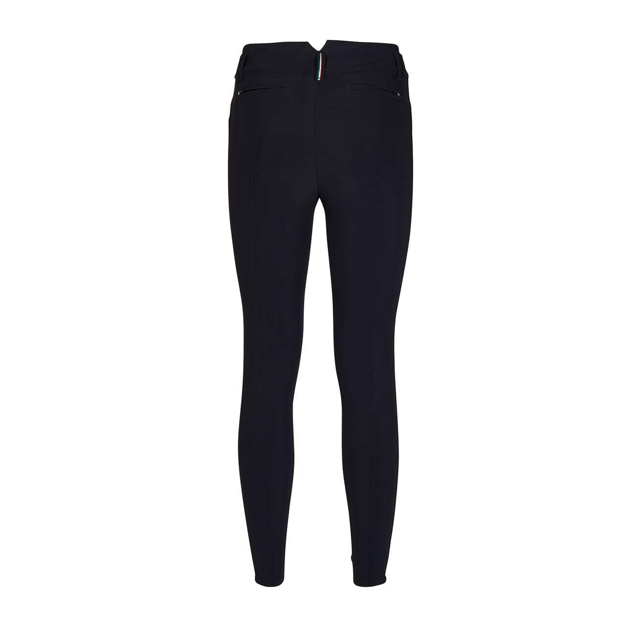 PANTALONE DA EQUITAZIONE DONNA VITA ALTA 09MA-03BERLINO 036NERO MASCHERONI SELLERIA 