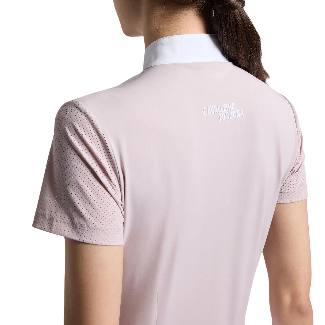 CAVALLERIA TOSCANA Camicia Donna Da Concorso Traforata Rosa CAD276JF023 CONFETTO 