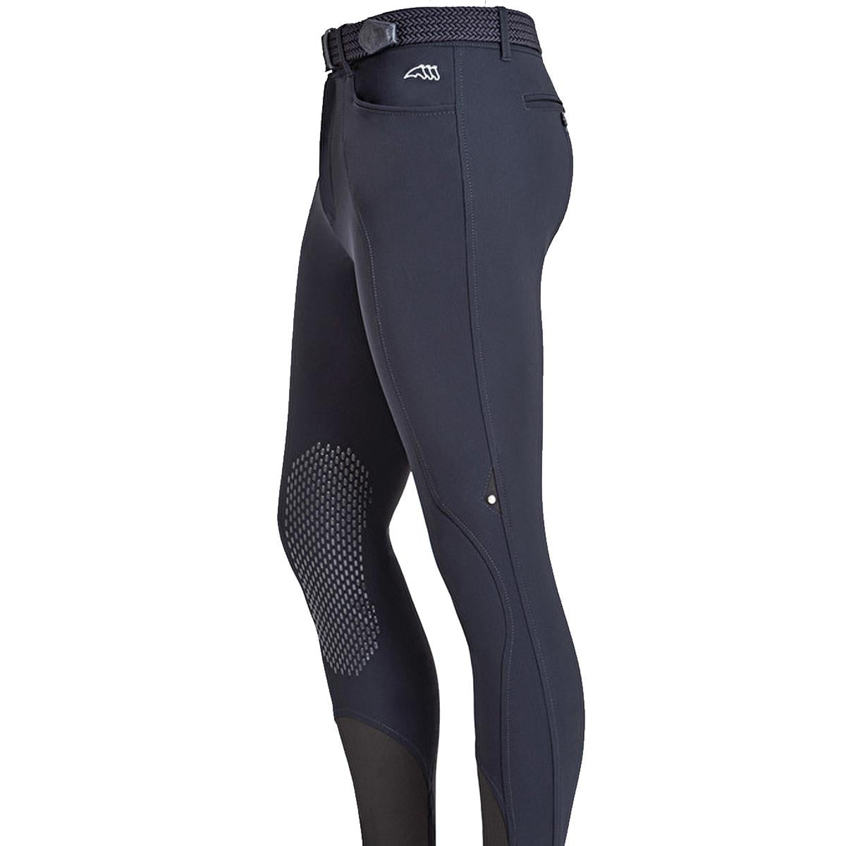 PANTALONI UOMO CON GRIP AL GINOCCHIO EQUILINE 29EQ-PN08497 002BLU EQUILINE 
