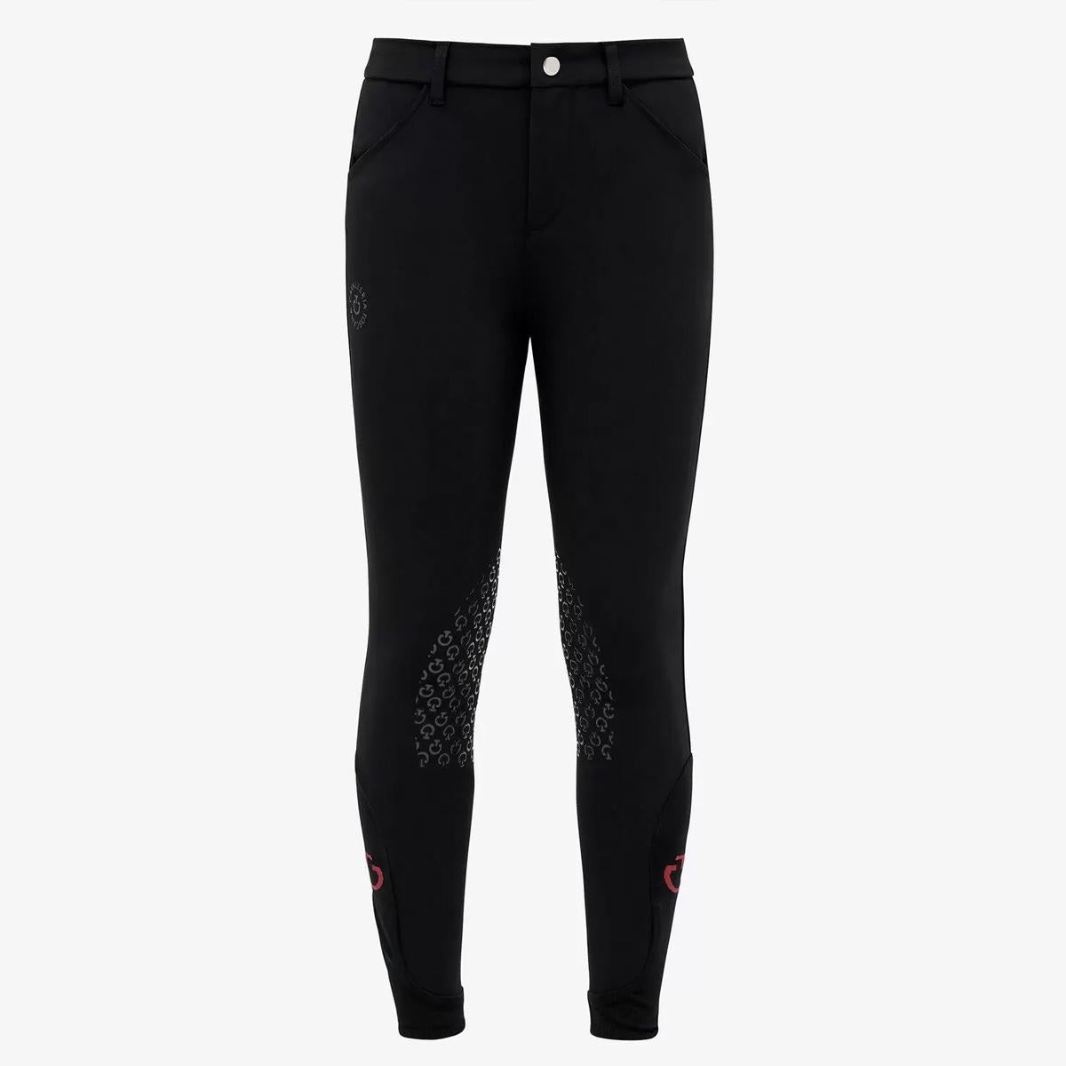PANTALONI DA EQUITAZIONE JUNIOR IN TESSUTO BI-STRETCH 31CT-PAK026JE203 9999BLACK CAVALLERIA TOSCANA