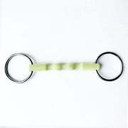 Filetto Ad Anelli Intero Con Canna In Gomma Bianca Equine Horse 30MA-2 PLASTICA EQUINE HORSE 