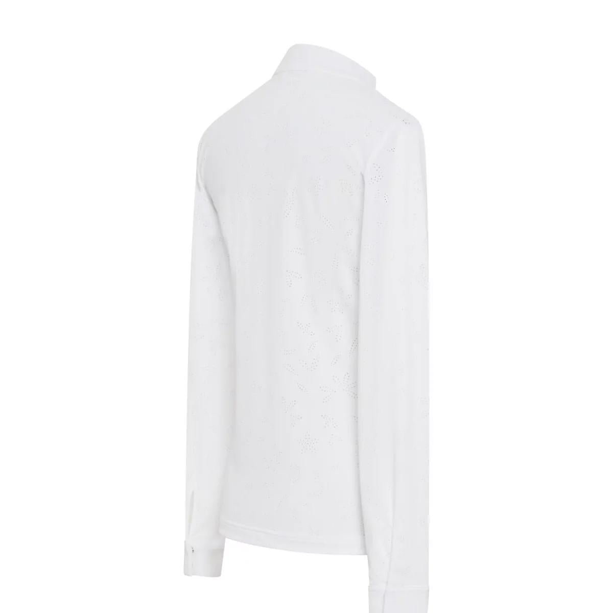 POLO DA CONCORSO DONNA A MANICA LUNGA LOUISON LONG SLEEVES 30SS-LOUISON-LS WHITE SAMSHIELD 