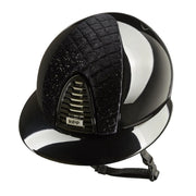 Cap Kep Italia Cromo 2.0 Polish Con Inserto Milano Velvet Shining E Visiera Polo Nero CRPL2.MIL.VEL NERO KEP ITALIA 