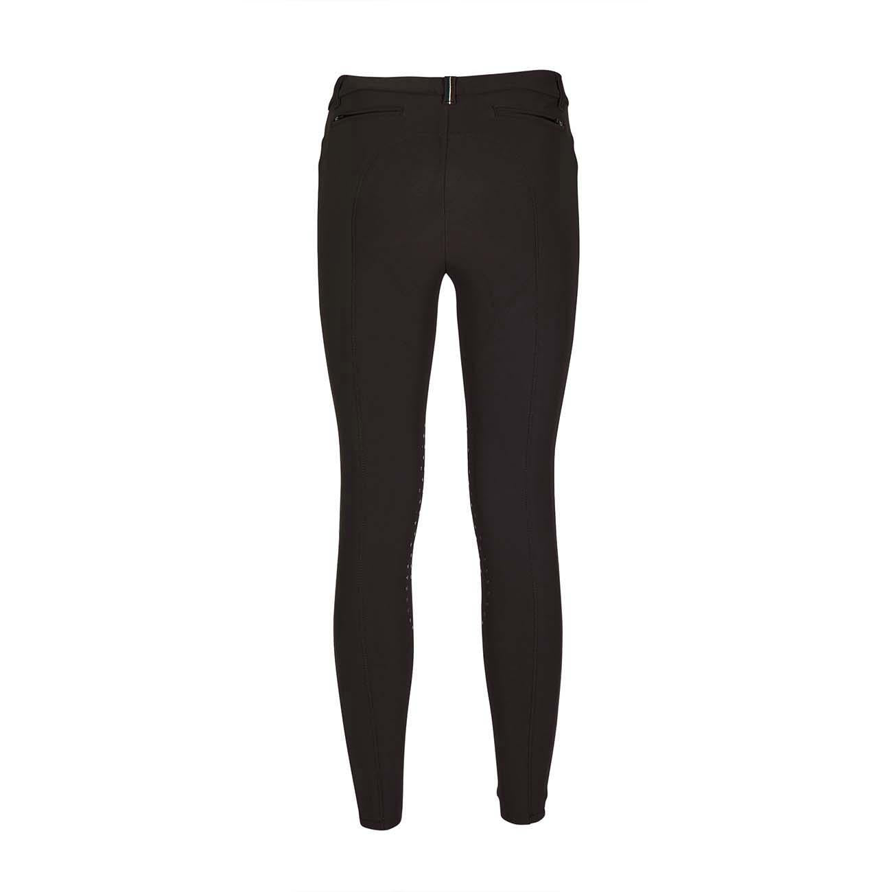 PANTALONE DA EQUITAZIONE DONNA CON GRIP E TASCHE ANTERIORI E POSTERIORI 09MA-01MILANO 036NERO MASCHERONI SELLERIA 