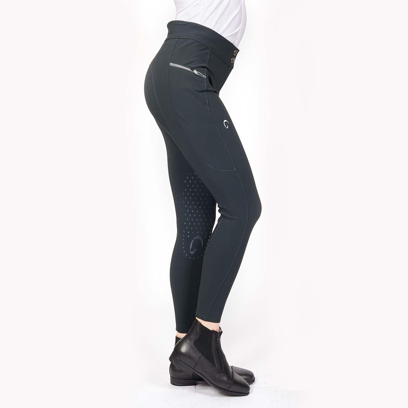 PANTALONE DA EQUITAZIONE DONNA VITA ALTA CON GRIP 09MA-02VENEZIA 344ANTRACITE MASCHERONI SELLERIA 