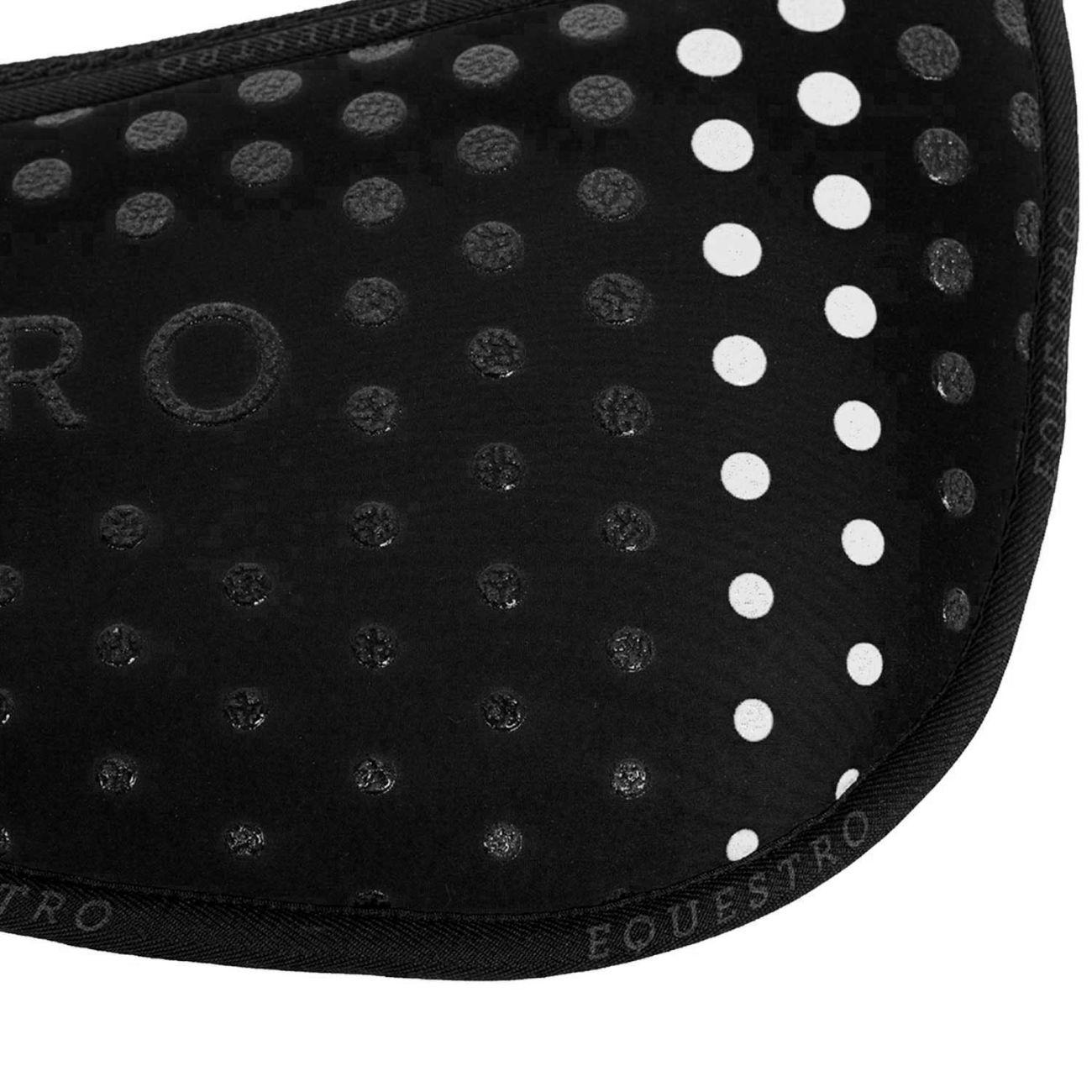 Pad Ammortizzatore In Memory Con Grip In Silicone E Logo Equestro ETH09010W BLACK EQUESTRO 