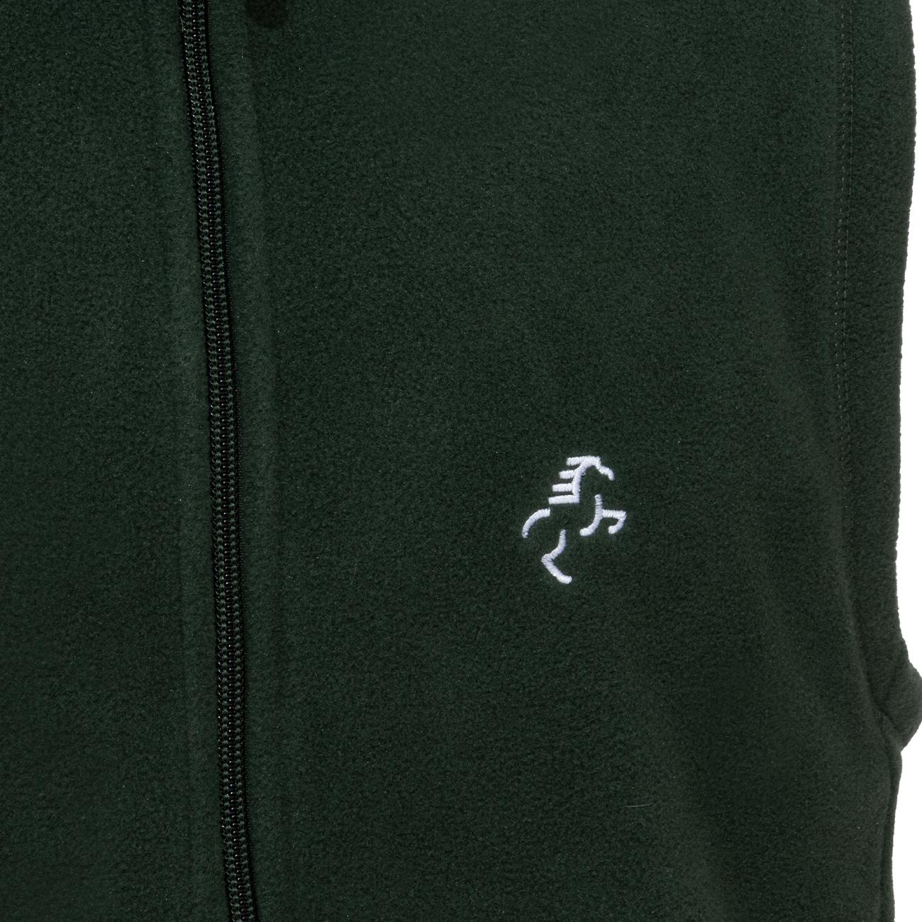 GILET IN MICROPILE UOMO FULL ZIP 09EH-K913 FOREST GREEN EQUINE HORSE 