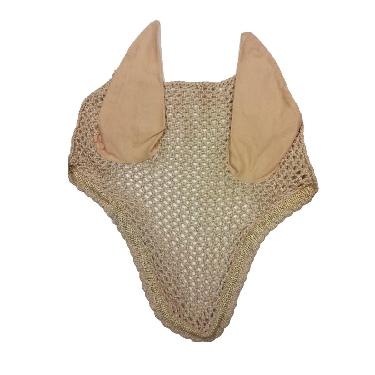 Cuffietta Antimosche Equiline Beige/Oro 09EQECUFFIA BEIGE/ORO EQUILINE 