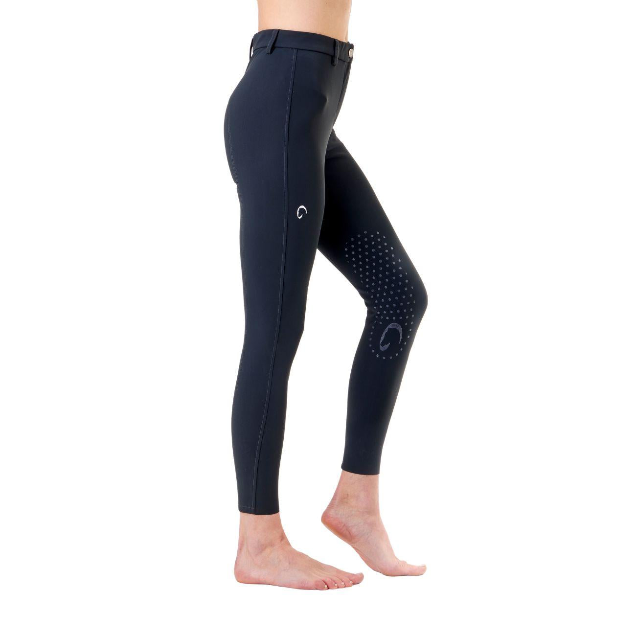 Pantalone Da Equitazione Da Donna Half Grip Parigi Mascheroni Blu 09MA-05PARIGI 342BLU MASCHERONI SELLERIA 