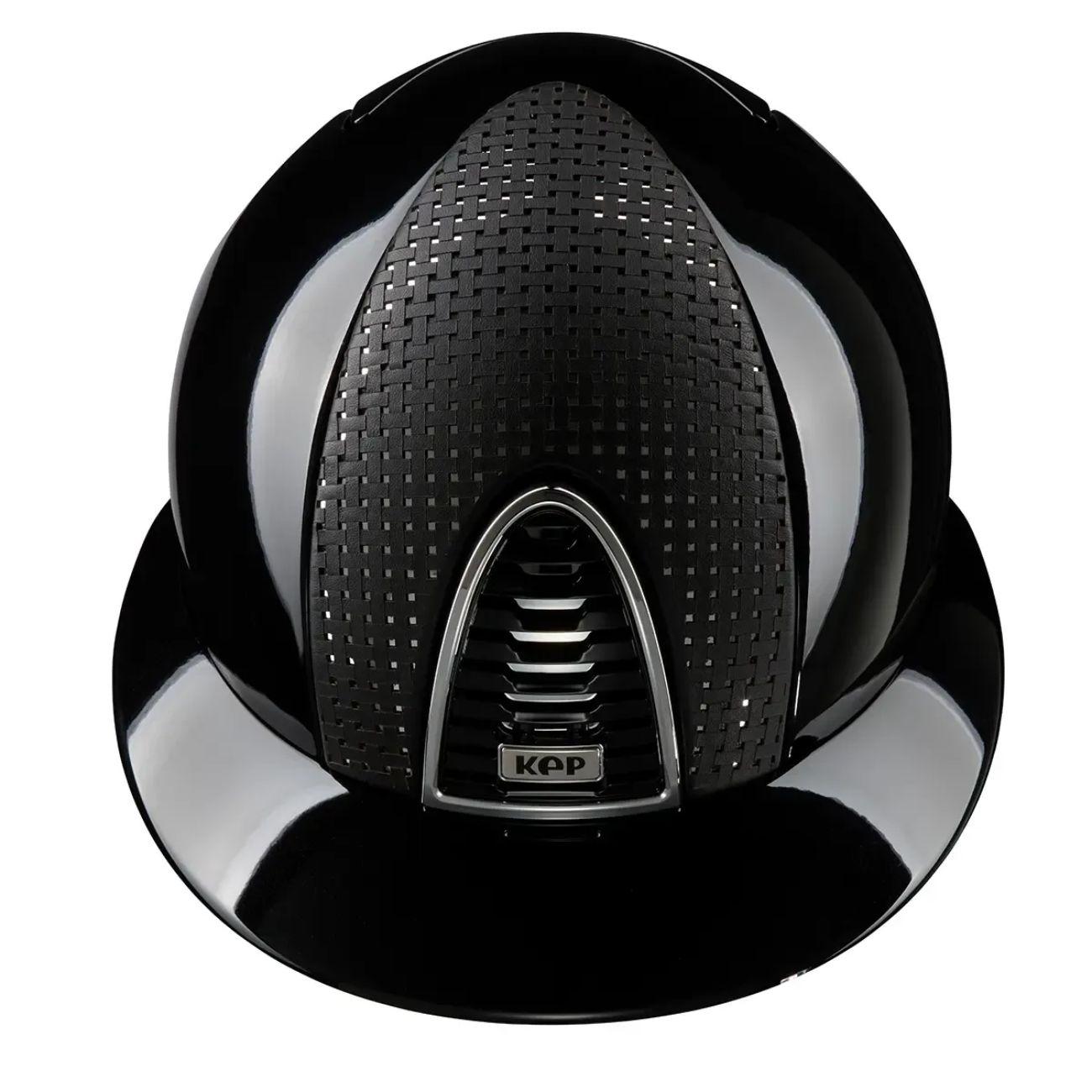 Cap Kep Italia Cromo 2.0 Polish Con Fronte Specchiato Con Tessuto Incrociato E Visiera Polo Nero CRPL2.0658 NERO KEP ITALIA 