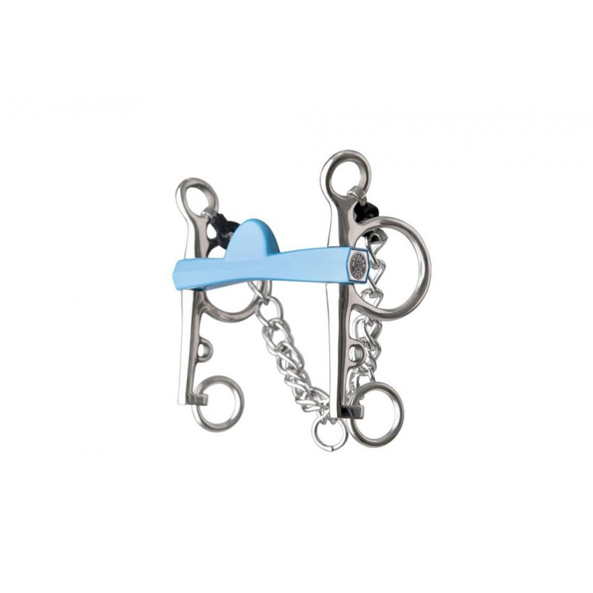 PELHAM ASTE LUNGHE 7 CM CON PASSALINGUA FLEXI 31EK-590156 INOX METALAB 