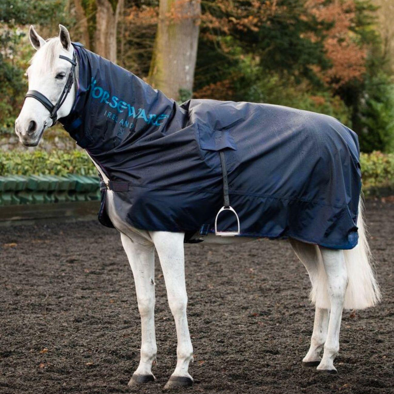 Coperta da Passeggio Impermeabile Con Collo  Mack In a Sack Navy/Beige/Blu 09HOAGAM30 NABEBLNA HORSEWARE 