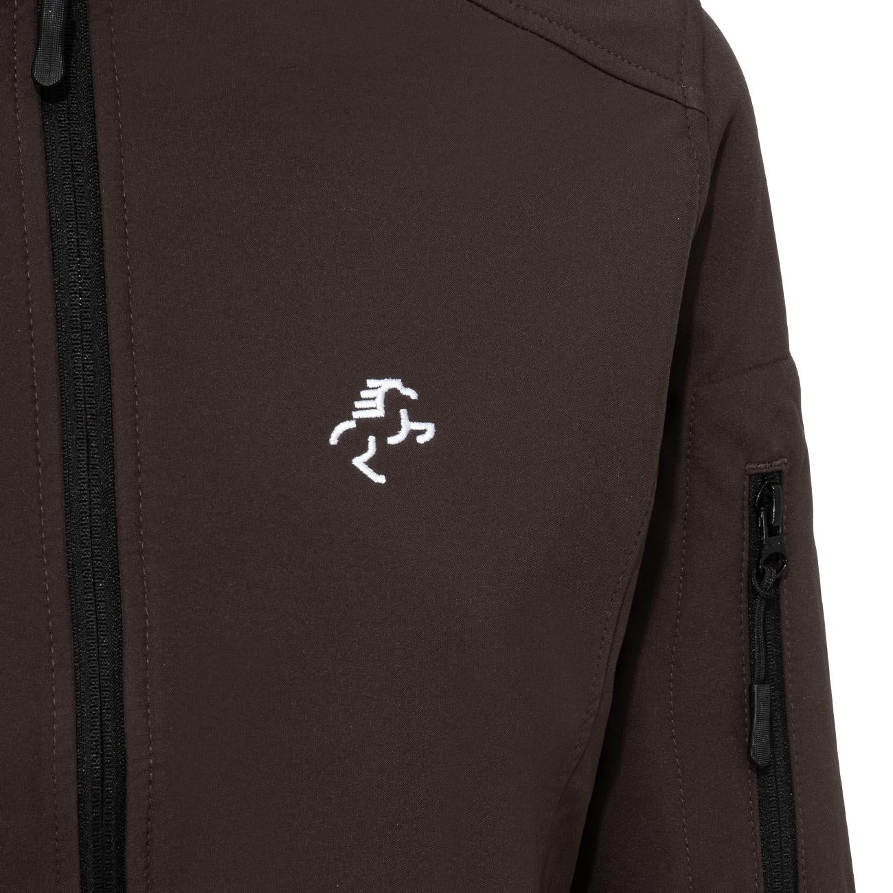 SOFTSHELL DONNA FULL ZIP 09EH-K400 MARRONE EQUINE HORSE 