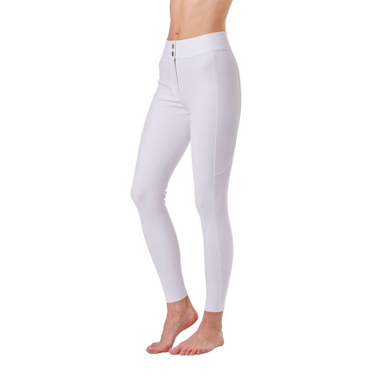 Pantalone Da Donna Half Grip Venezia Mascheroni Bianco 09MA-02VENEZIA 001BIANCO MASCHERONI SELLERIA 
