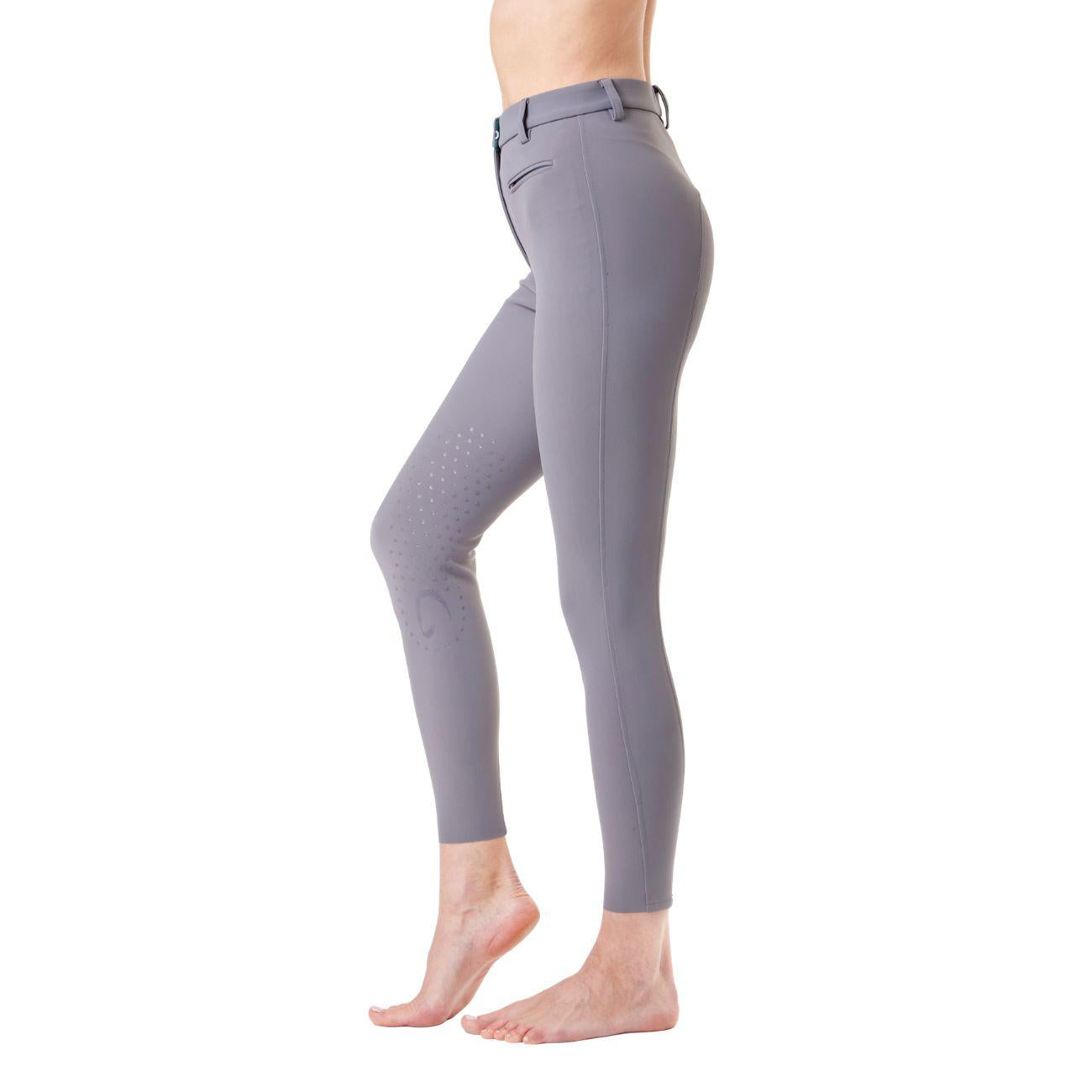 Pantalone Da Equitazione Da Donna Half Grip Parigi Mascheroni Grigio 09MA-05PARIGI 360GREY MASCHERONI SELLERIA 