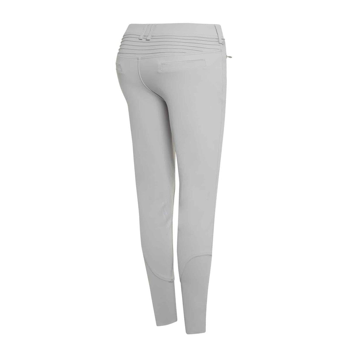 PANTALONE DA EQUITAZIONE DONNA GRIP AL GINOCCHIO MOD.ADELE METAL DOTS SAMSHIELD 29SS-ADELEMETALDOTS STONE GREY TONE ON TONE SAMSHIELD 