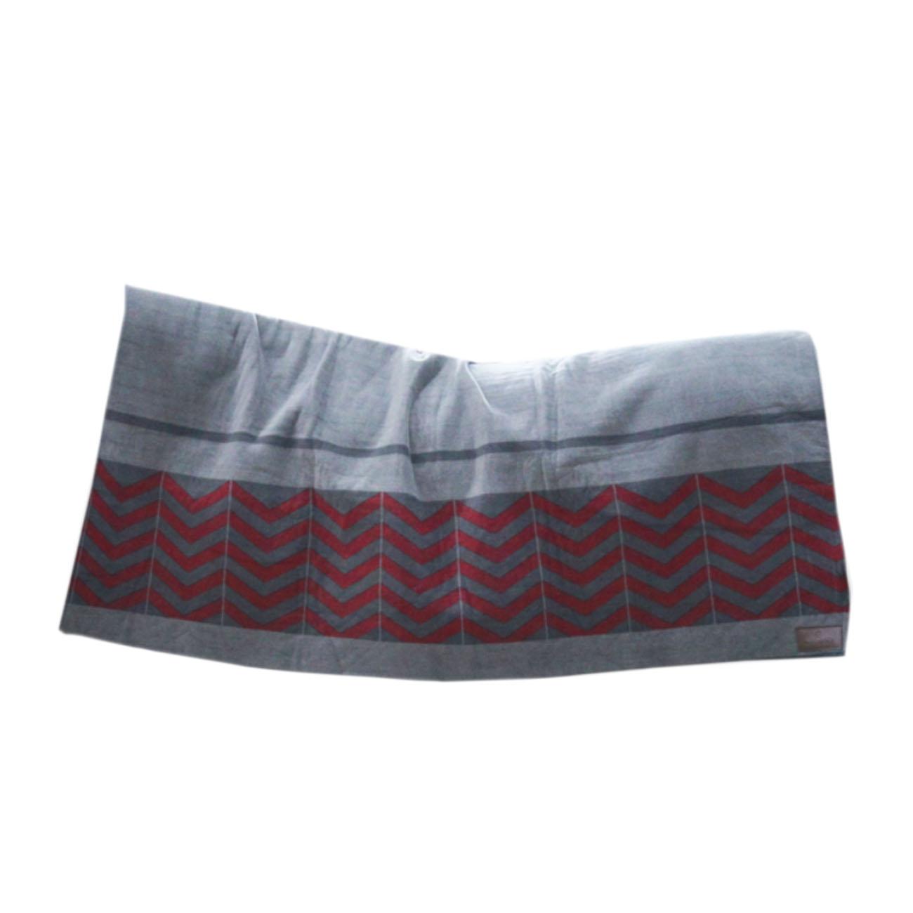 COPERTA IN PILE 210X200CM HEAVY FLEECE SQUARE FISHBONE 09KT52170 GREY BORDEAUX KENTUCKY 