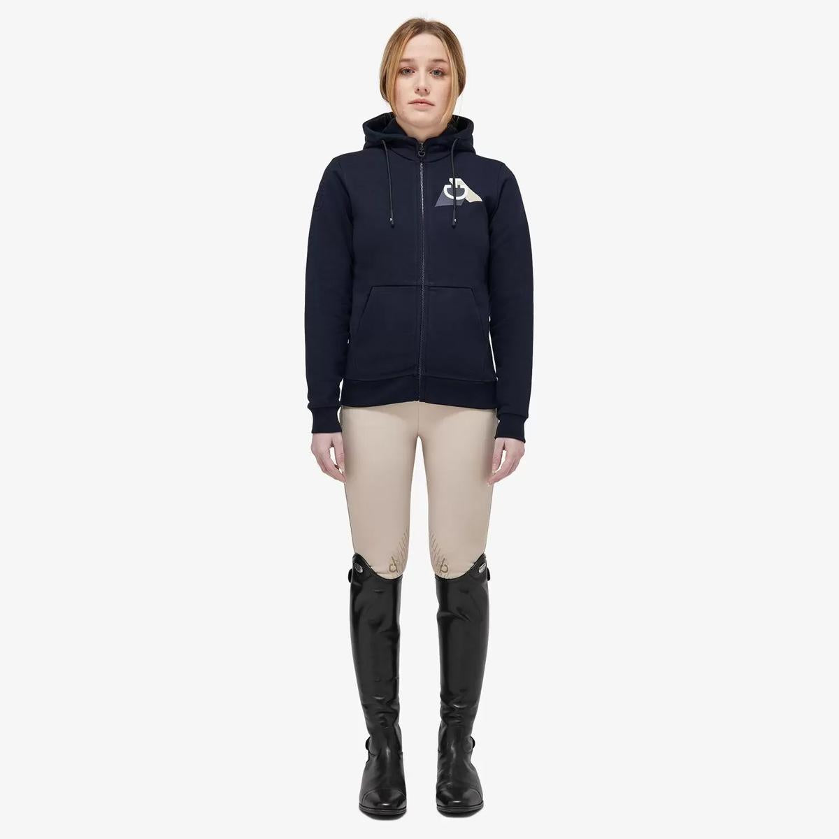 FELPA BAMBINA IN PIQUÉ CON LOGO TEAM CAVALLERIA TOSCANA 30CT-FEA011CO079 7901 NAVY CAVALLERIA TOSCANA