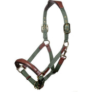 Capezza In Pelle E Nylon Luna HKM Verde 12742 5824GREEN/BROWN HKM SPORT EQUIPMENT 