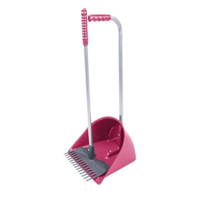 Waldhausen MINI PALA CON RASTRELLO PER LETAME WALDHAUSEN Rosa PALLA DA SCUDERIA 1578131 PINK WALDHAUSEN 